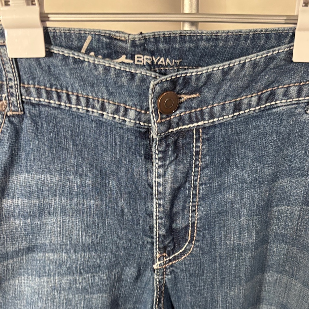 Lane Bryant SZ 22 Tall Distressed Blue Jeans - Picture 2 of 7
